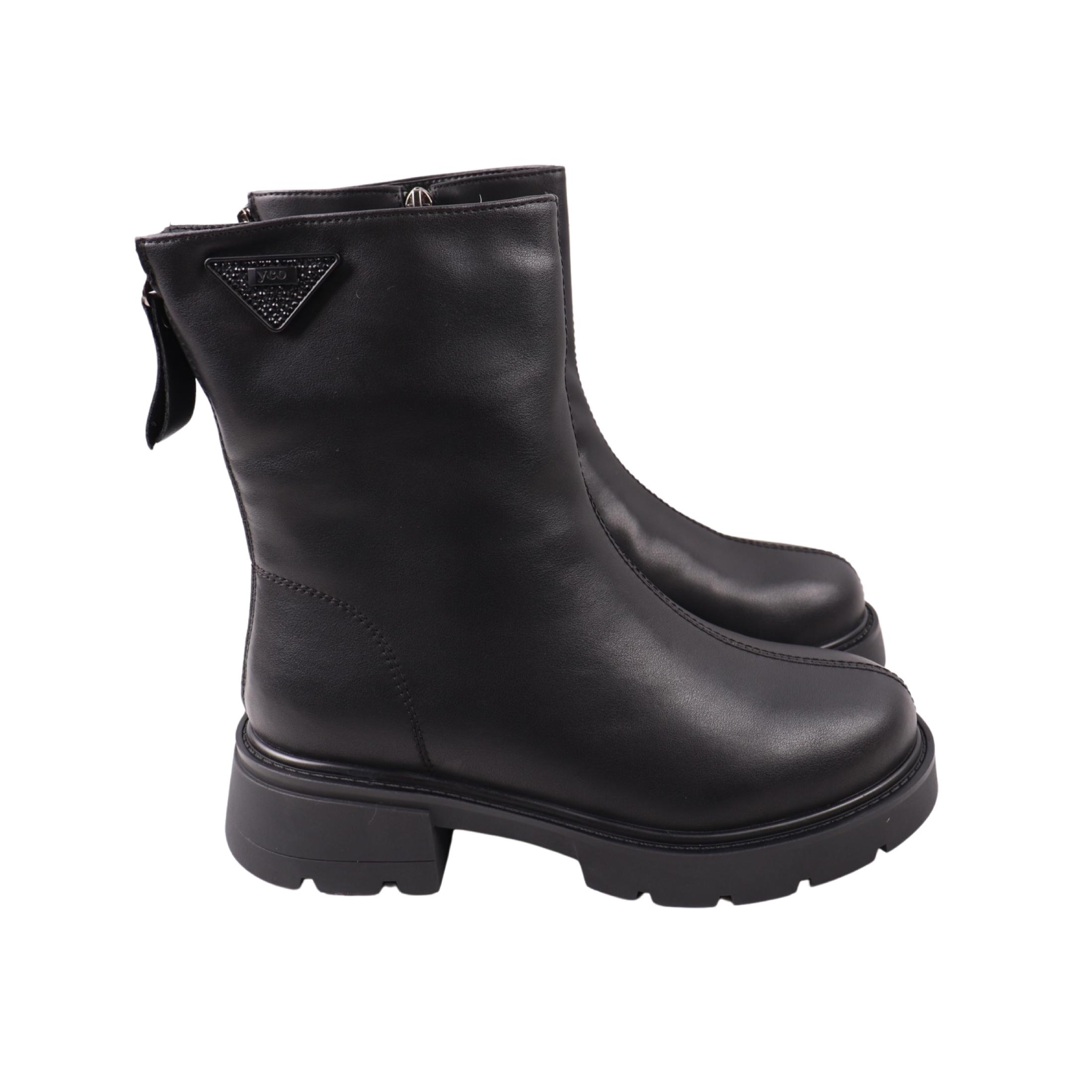 Ботинки женские Nina Mosconni натуральная кожа р. 38 Черный (61-24ZHC)