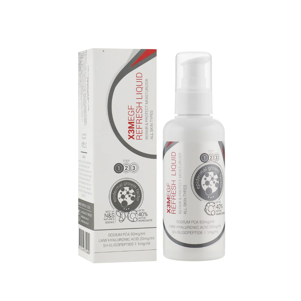 Тонік регенерувальний і зволожувальний для обличчя ClinicCare X3M Egf Refresh Liquid Moisturizer 100 мл