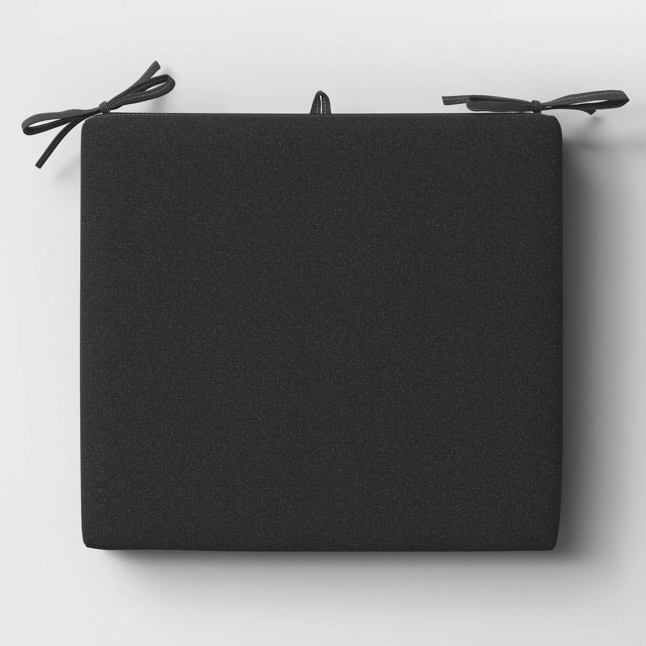 Подушка на стул/скамейку BIG YETI 45x5x45 см квадратная ткань хлопок Черный (1507122739)