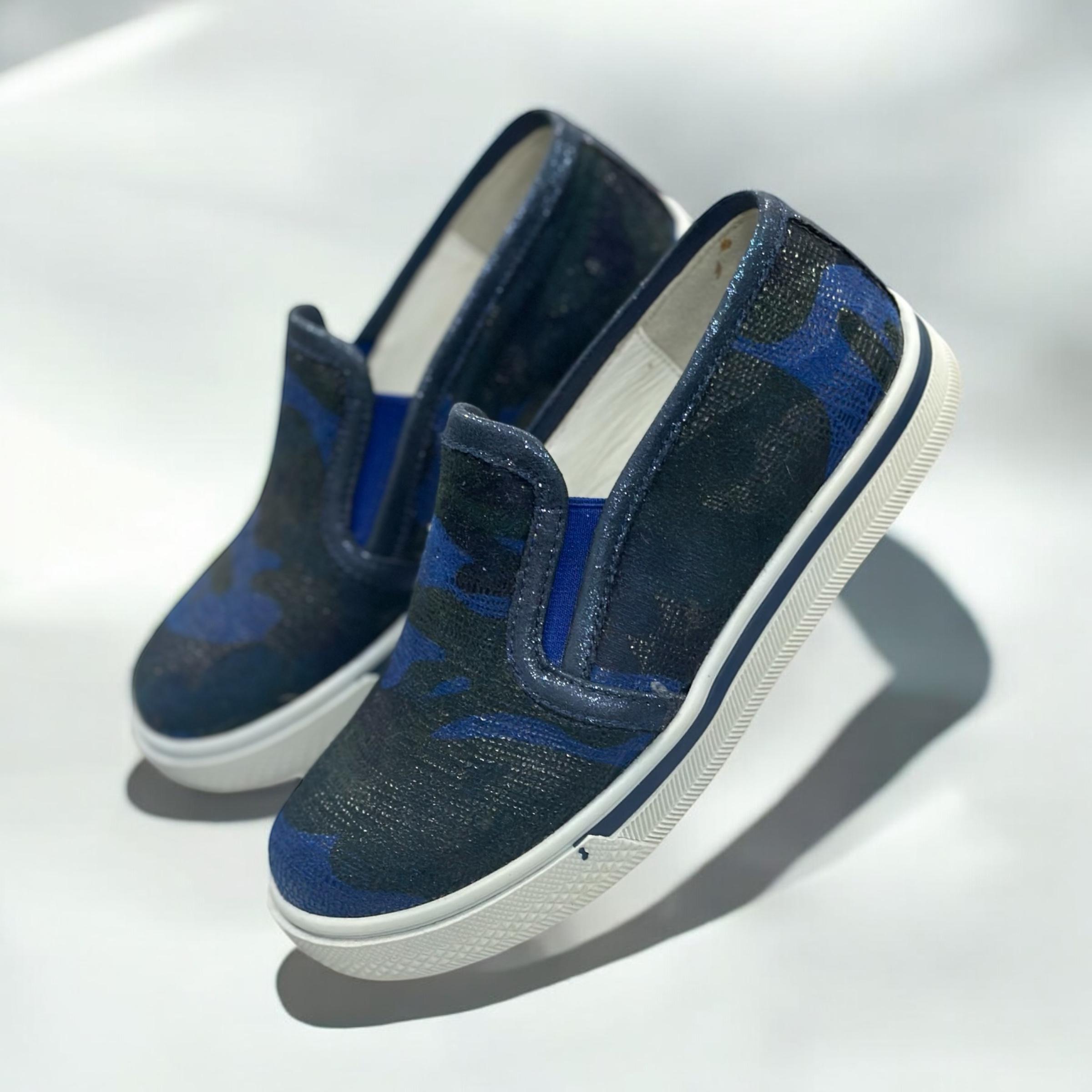 Слипоны детские Theo Leo с супинатором кожаные р. 26 Синий (25983103) - фото 3 Слипоны детские Theo Leo с супинатором кожаные р. 26 Синий (25983103) - фото 3