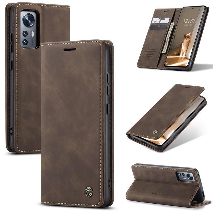 Чохол книжка з магнітом Xiaomi 12 Lite CaseMe Dark Brown (29278-05)