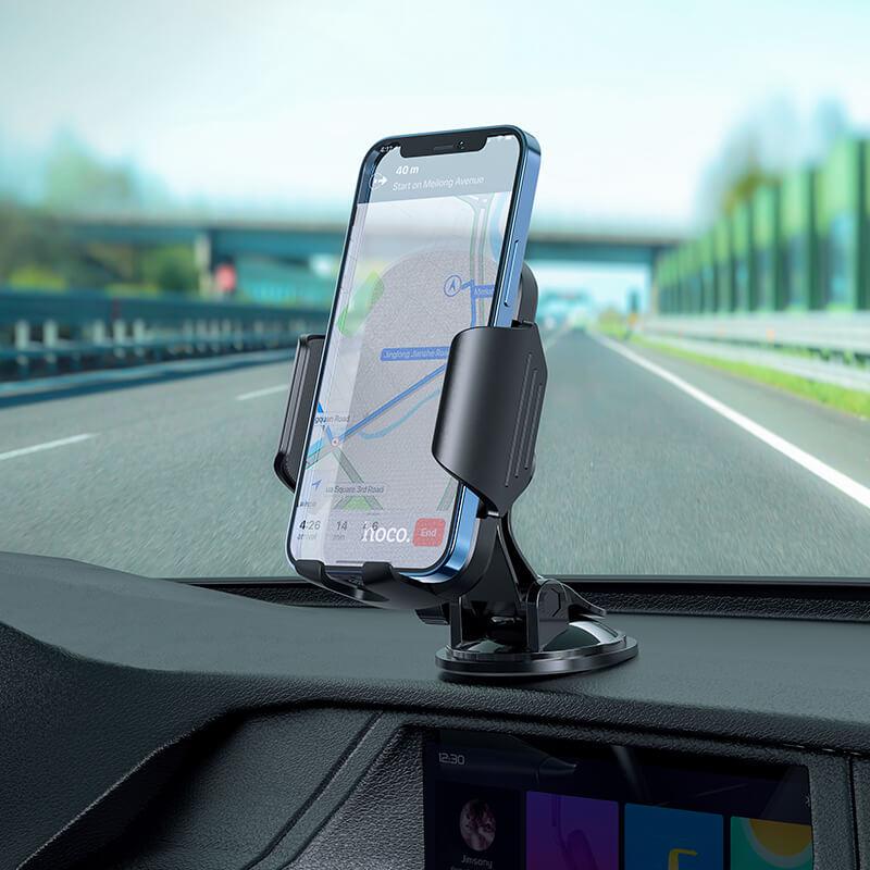 Тримач для телефону до машини Hoco Just Fast Suction Cup Car Holder CA82 4,5-6,5 Black (bb4f4f71) - фото 4 Тримач для телефону до машини Hoco Just Fast Suction Cup Car Holder CA82 4,5-6,5 Black (bb4f4f71) - фото 4