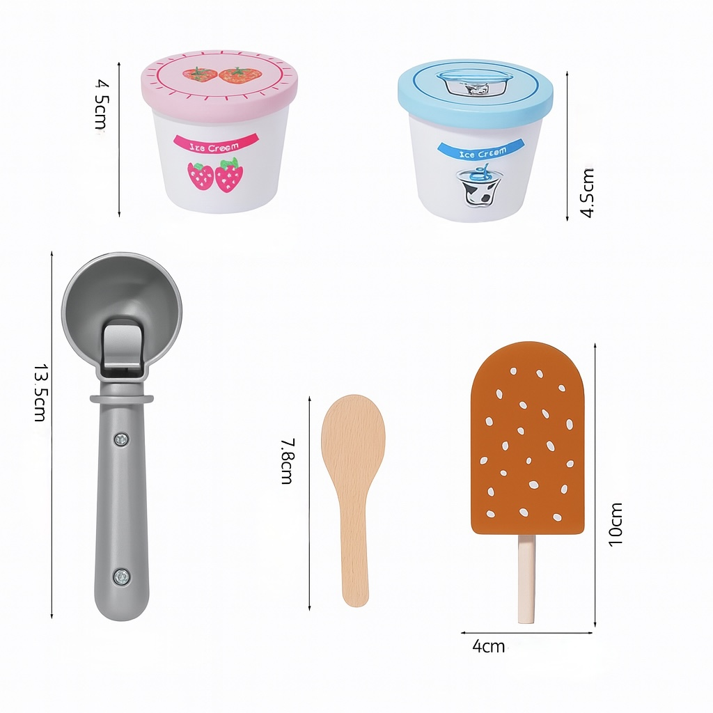 Дитячий ігровий набір Ice Cream Counter Морозиво дерев'яний (132) - фото 2 Дитячий ігровий набір Ice Cream Counter Морозиво дерев'яний (132) - фото 2