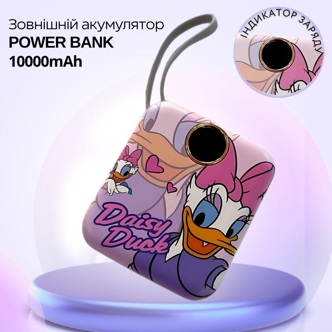 Павербанк зі швидкою зарядкою Duck з двома вбудованими кабелями Type-C/Lightning 10000 mAh 120W (Powerbank_13_Duck) - фото 5