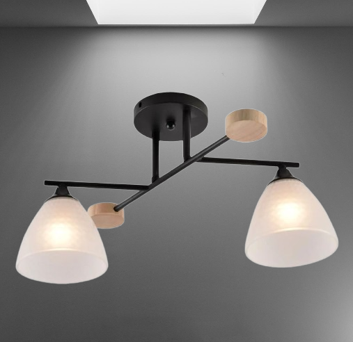 Люстра стельова Sirius на 2 плафони (191528/2,2)