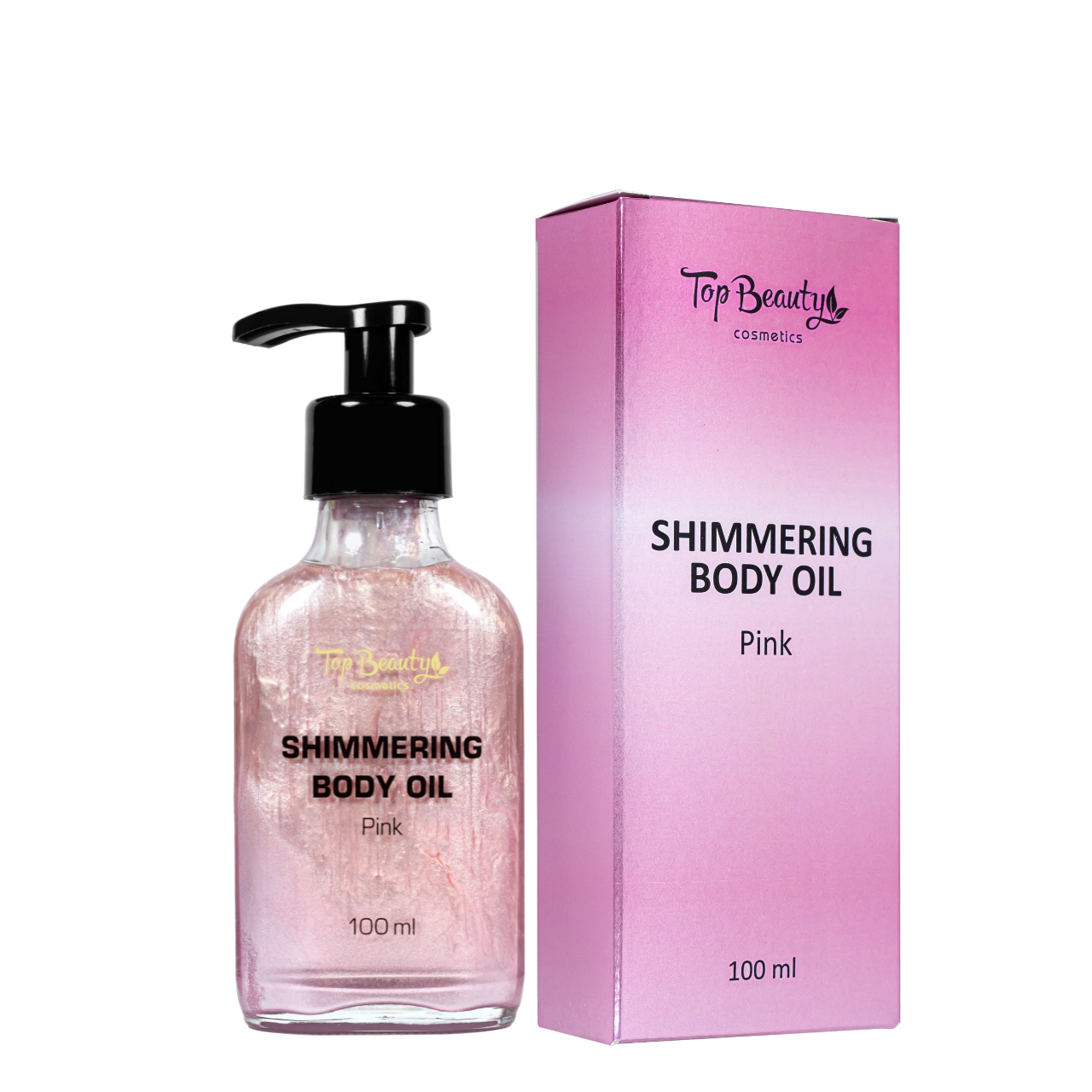 Масло для тела с шимером сухое Top Beauty Shimmering Body Oil 100 мл Pink