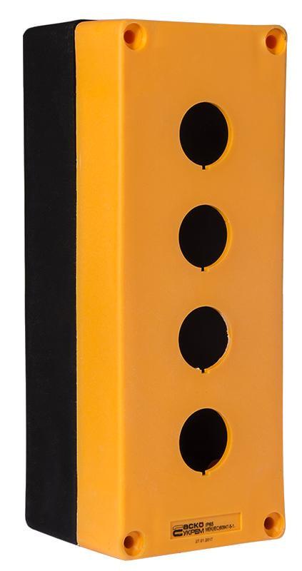 Корпус поста управления АСКО-УКРЕМ 4-местный HJ9-4 Желтый (A0140020040)