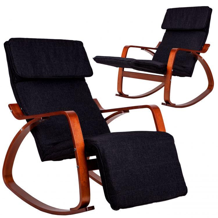 Качели Homart HMRC-026 Черный с темным деревом (9306) - фото 2 Качели Homart HMRC-026 Черный с темным деревом (9306) - фото 2