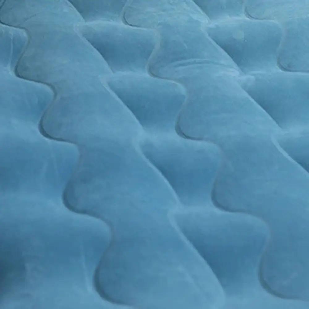 Надувная кровать-матрас SY10124 с подушками и подголовником на заднее сиденье 135x82x45 см Turquoise - фото 4