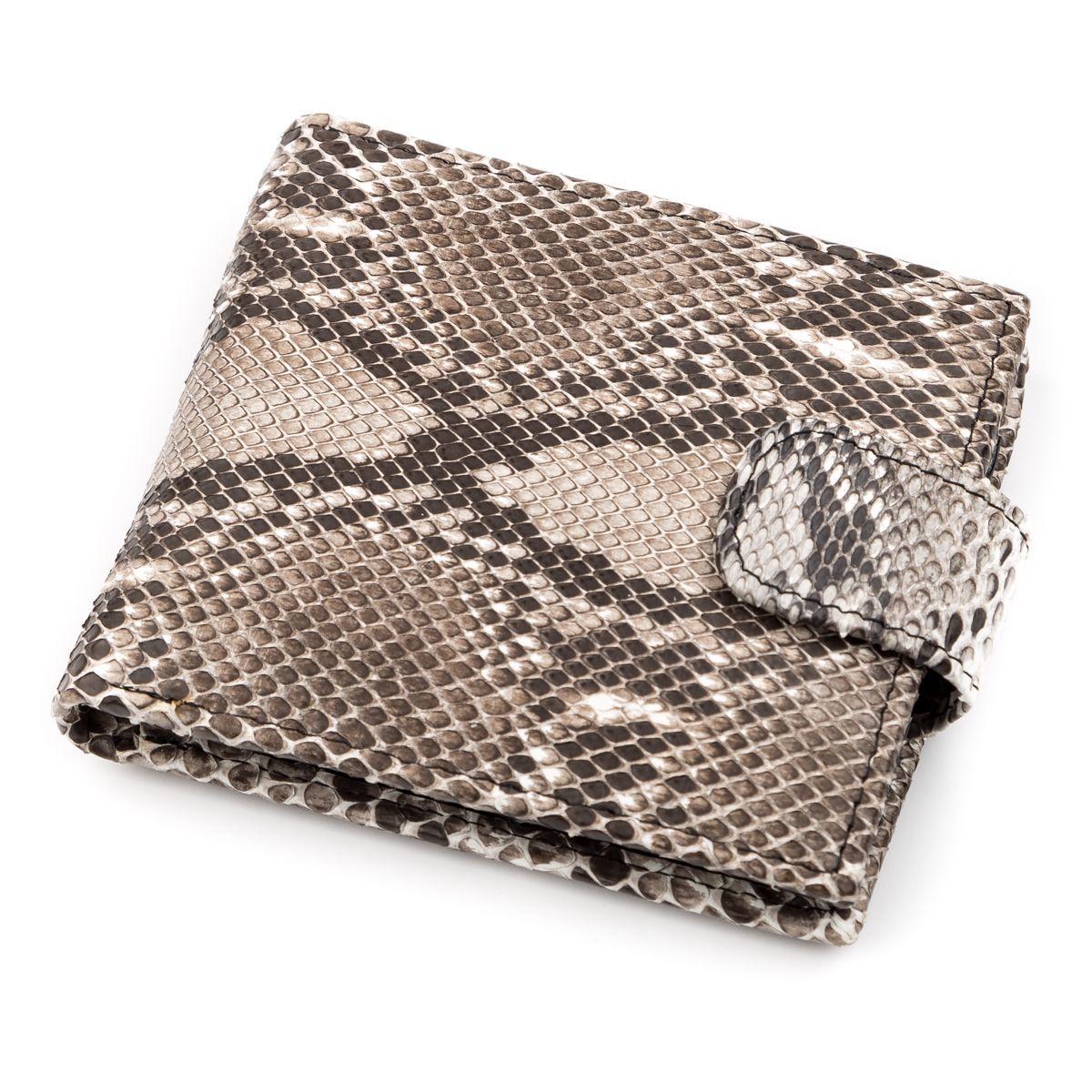 Кошелек из натуральной кожи питона Ekzotic Leather Серый (snw 64)