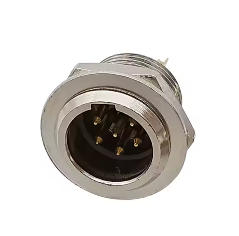 Панельний штекер Moco mini XLR SA108-6P з фіксацією 6-контактний для сигнального під'єднання в студіях (000049392_2) - фото 5