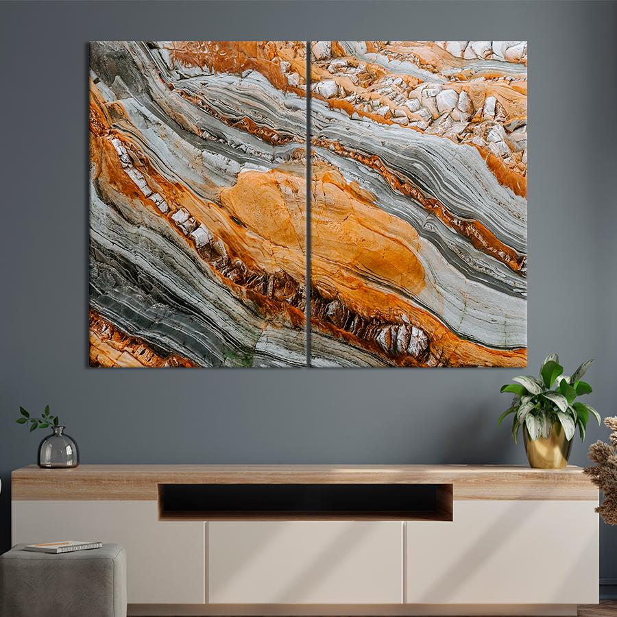 Картина Абстрактная поверхность скалы 165x122 см (A953-2)