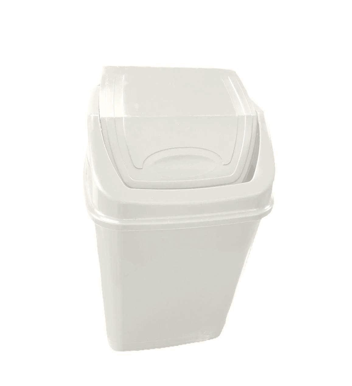 Ведро для мусора с поворотной крышкой Консенсус 4,2 л Серый (MCS-13335) Ведро для мусора с поворотной крышкой Консенсус 4,2 л Серый (MCS-13335)