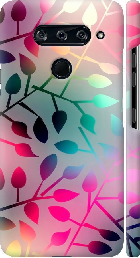 Чехол на LG V40 ThinQ Листья (2235m-1577-42517)
