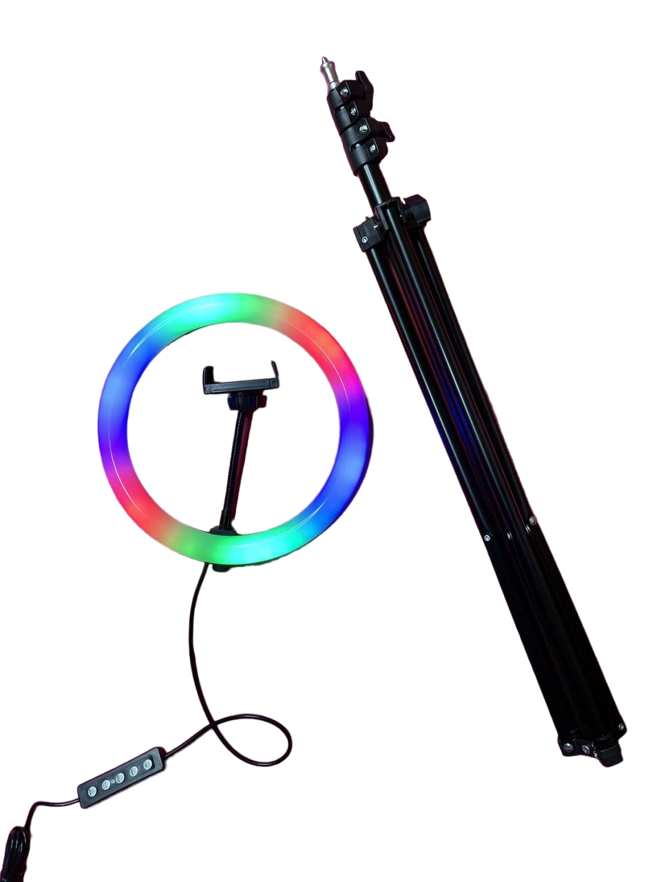 Кільцева лампа RGB Ring Light 26 см зі штативом (1577414144)