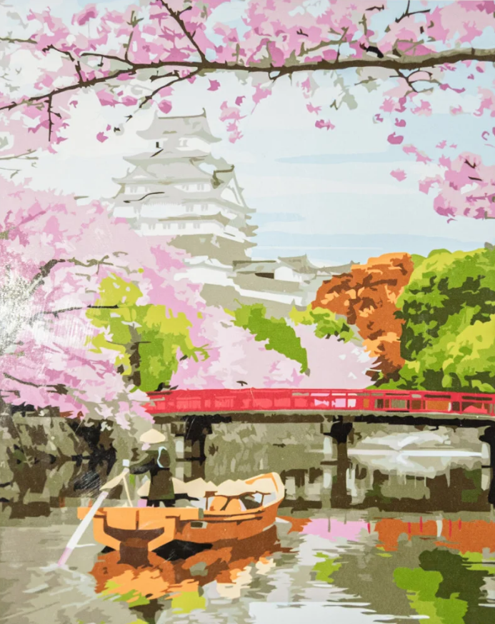 Картина по номерам Strateg Сакура в Китае 40x50 см (VA-3360)