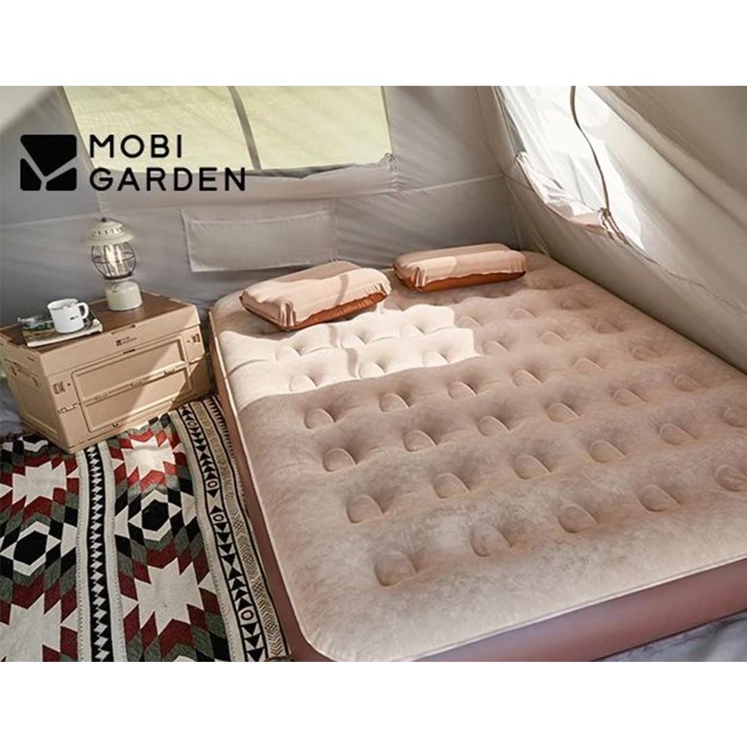 Матрас надувной Mobi Garden Air double bed NX23663026 sand двухместный со встроенным насосом 26 см - фото 4