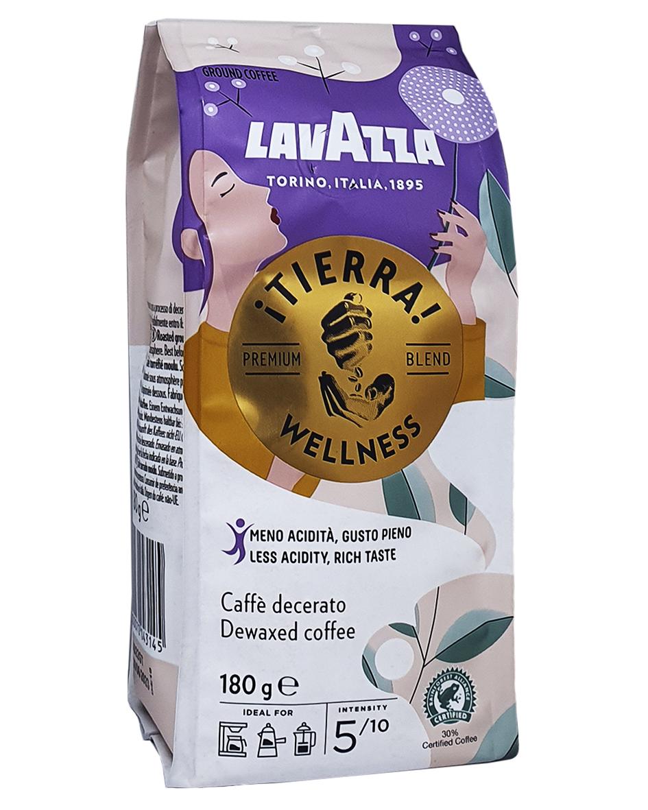 Кава мелена Lavazza  ¡Tierra! Wellness Caffè Decerato 180 г