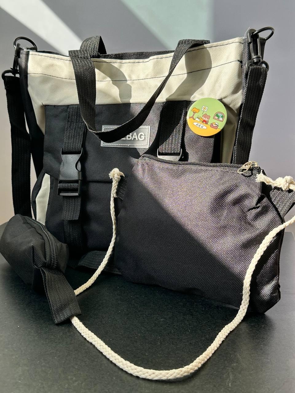 Комлект шкільний рюкзак/сумка/клатч/брелок Чорний (27795679) - фото 5 Комлект шкільний рюкзак/сумка/клатч/брелок Чорний (27795679) - фото 5