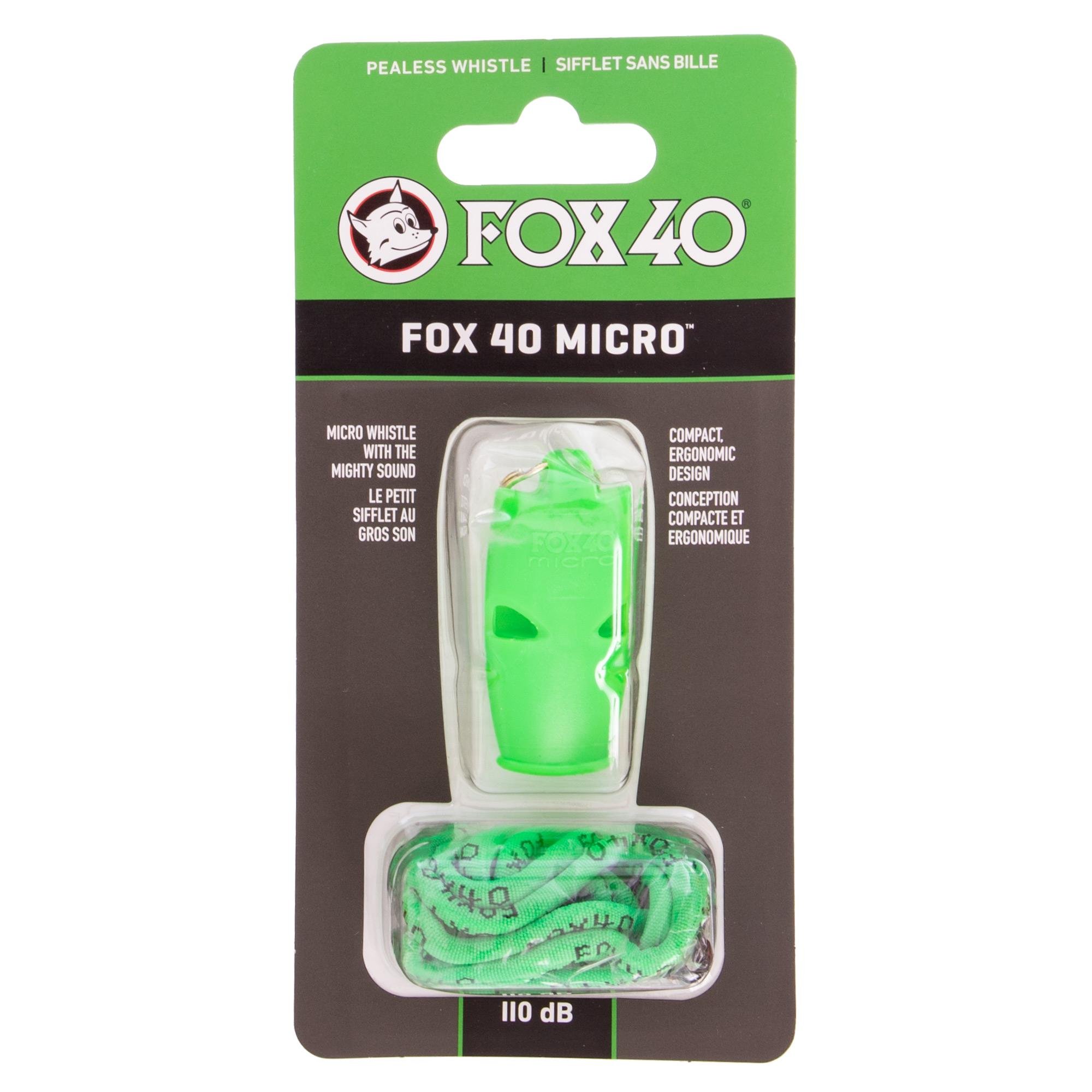 Свисток судейский Zelart FOX40-Micro пластиковый Салатовый (DR007505) - фото 4