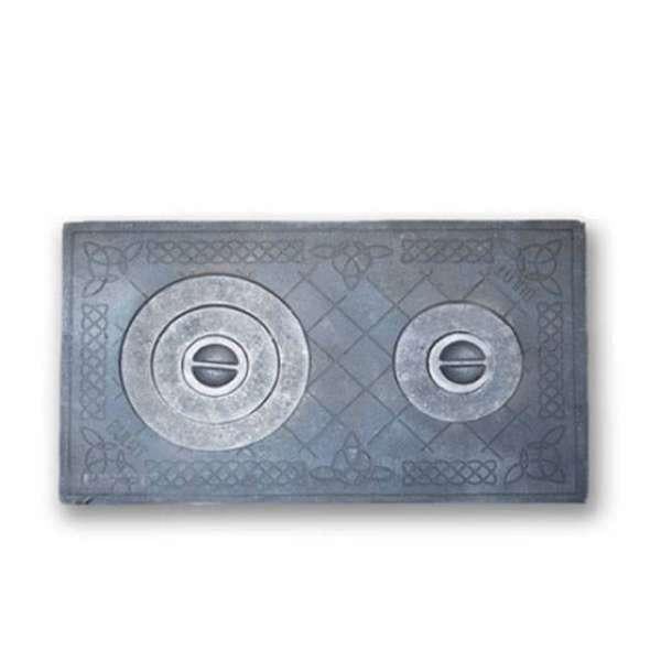 Плита 2-х конфорочная усиленная чугунная 410х710 мм