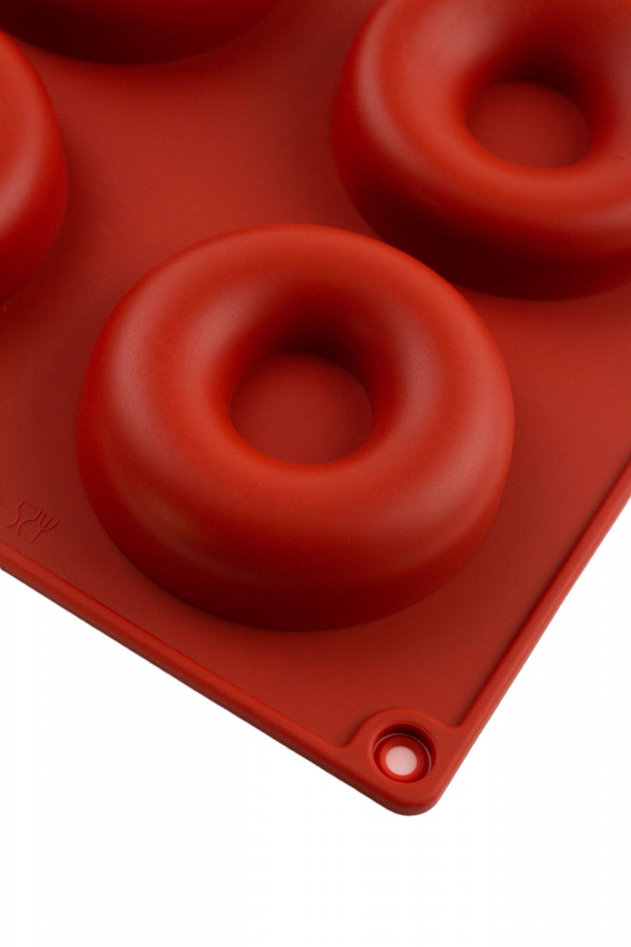 Форма силіконова One Chef для випічки Профі Табл d 6,2 см h 1,8 см на 8 осередків Червоний - фото 2 Форма силіконова One Chef для випічки Профі Табл d 6,2 см h 1,8 см на 8 осередків Червоний - фото 2