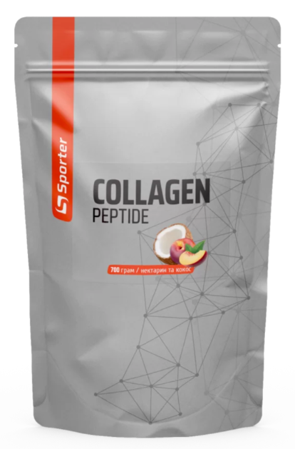 Комплекс Коллаген гидролизованный Sporter Collagen Peptide Нектарин Кокос пакет 7500 мг 700 г Комплекс Коллаген гидролизованный Sporter Collagen Peptide Нектарин Кокос пакет 7500 мг 700 г