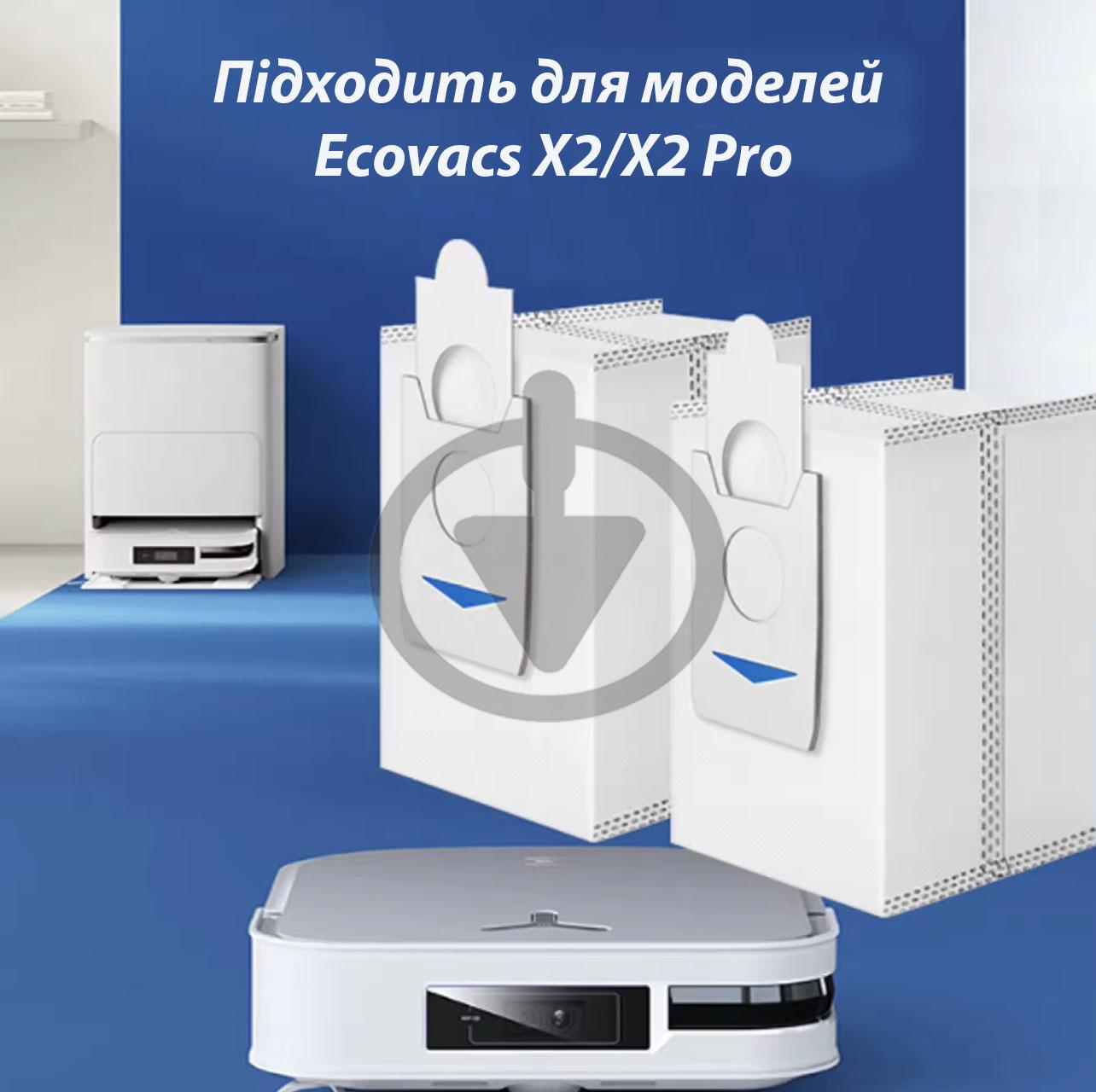 Комплект аксесуарів для Ecovacs Deebot X2 Omni/X2 Pro/X2 12 шт. - фото 12 Комплект аксесуарів для Ecovacs Deebot X2 Omni/X2 Pro/X2 12 шт. - фото 12