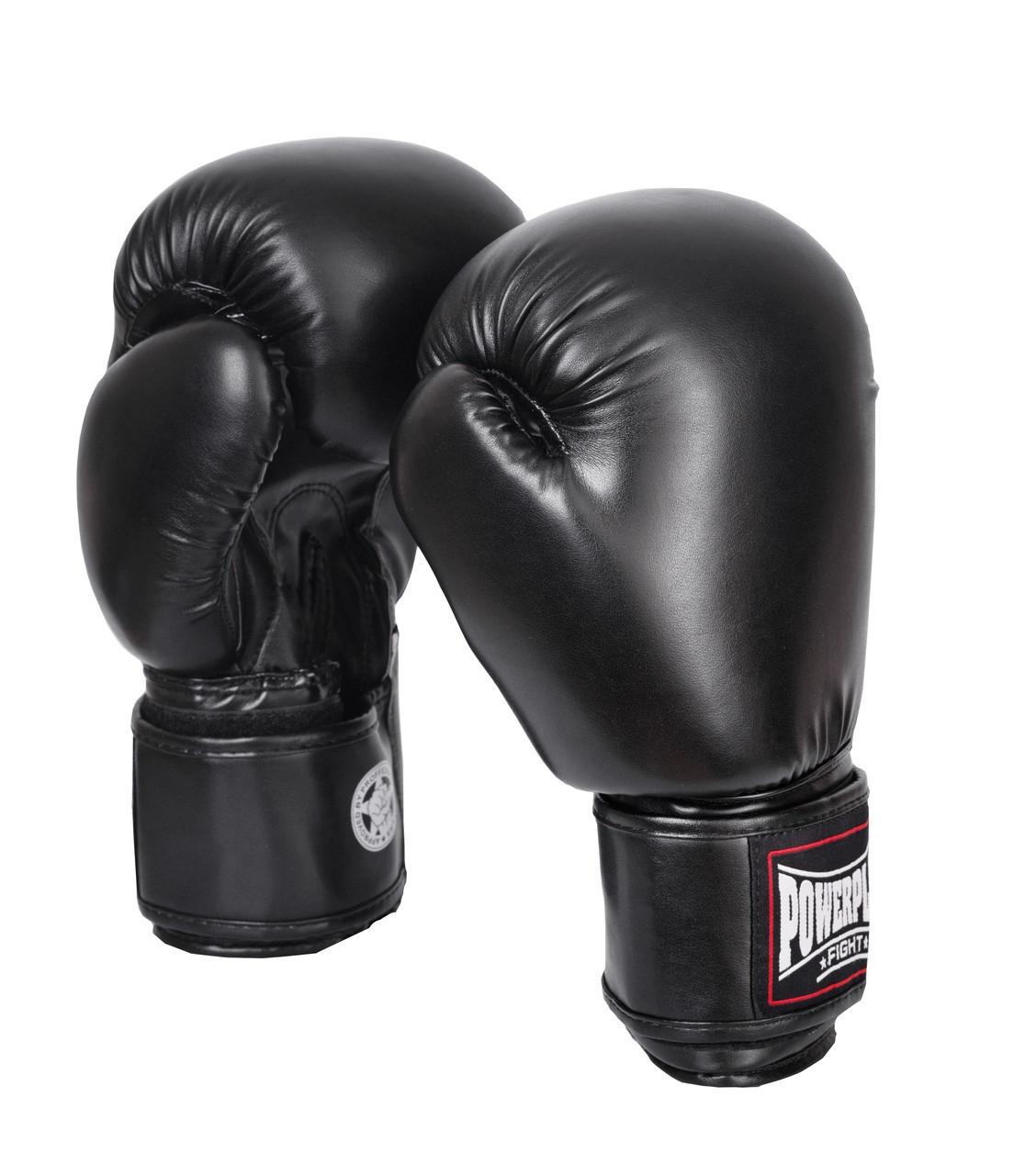 Боксерські рукавички PowerPlay 3004 Classic 14 ун. Чорний (PP_3004_14oz_Black) - фото 4