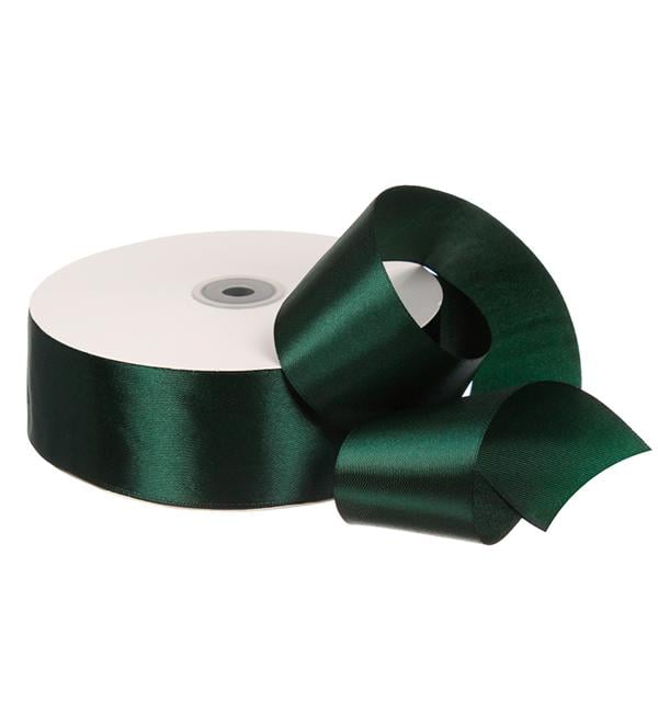Лента атласная 5 см/91,4 м Изумрудный (73)