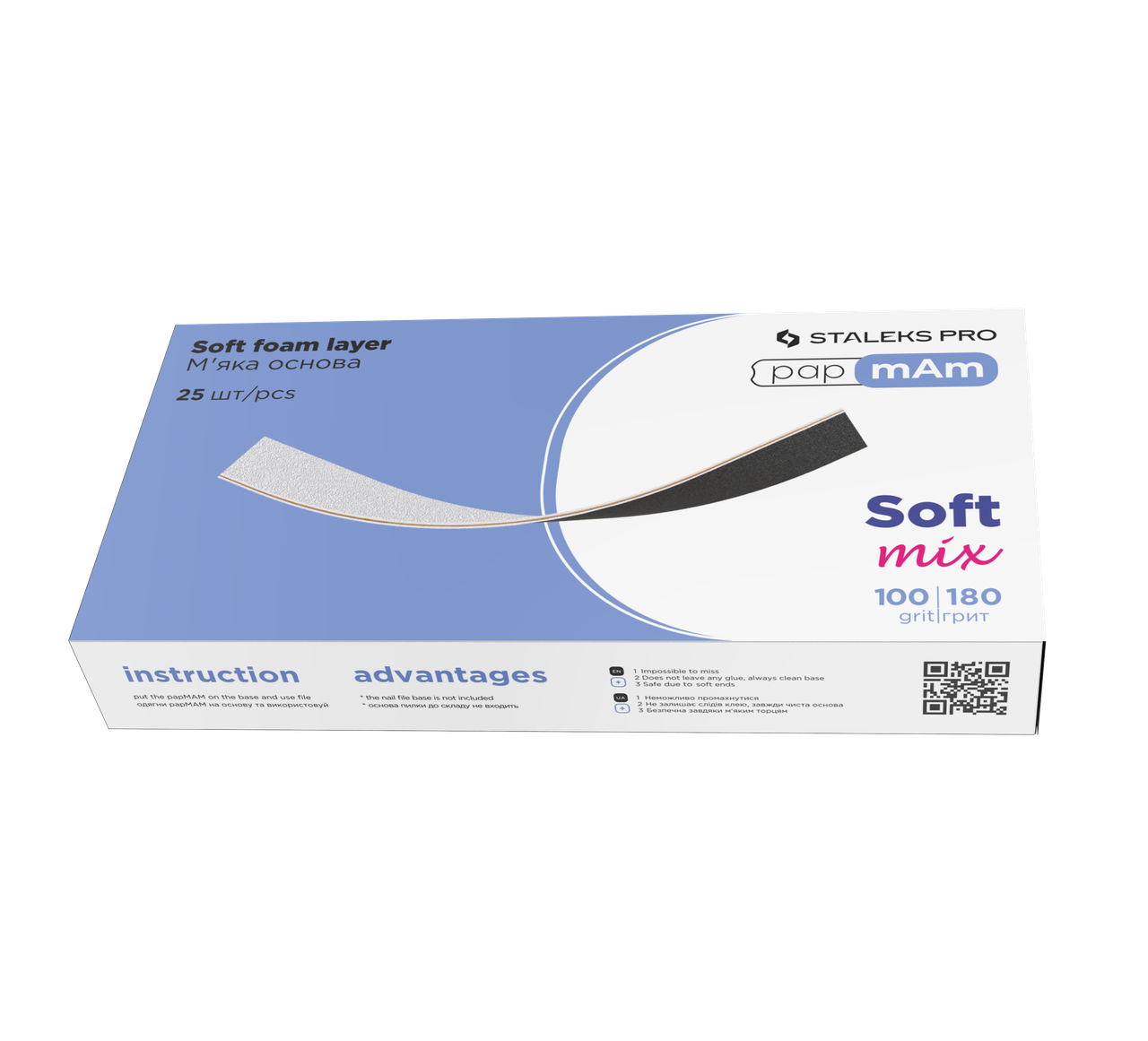 Файли змінні Staleks Pro Expert 100/180 двосторонні м'які papmAm Mix 20 grit 25 шт. (2352358976) Файли змінні Staleks Pro Expert 100/180 двосторонні м'які papmAm Mix 20 grit 25 шт. (2352358976)