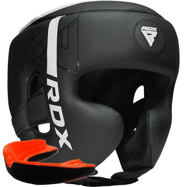 Боксерский шлем с капой RDX F6 KARA M Matte White (24993783)