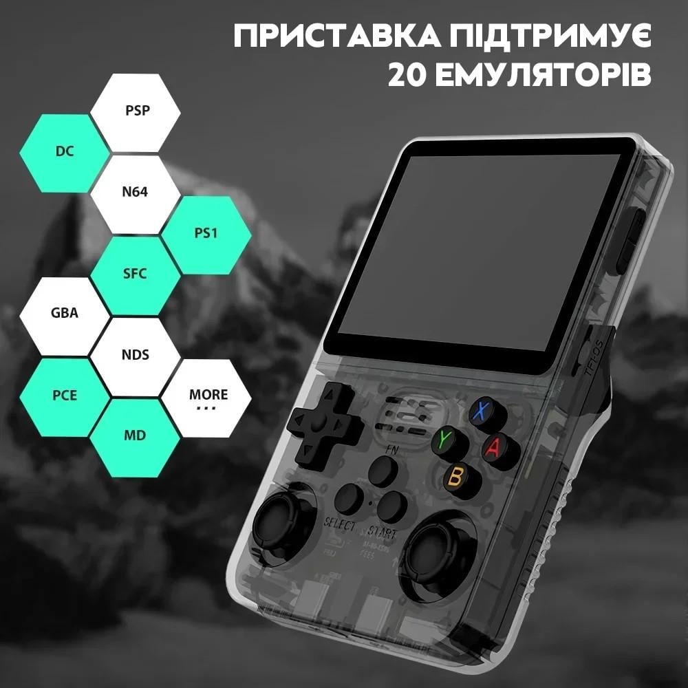 Ігрова приставка консоль RIAS R36S 3,5" IPS 32/64 Gb 15000 ігор Black (967) - фото 7 Ігрова приставка консоль RIAS R36S 3,5" IPS 32/64 Gb 15000 ігор Black (967) - фото 7