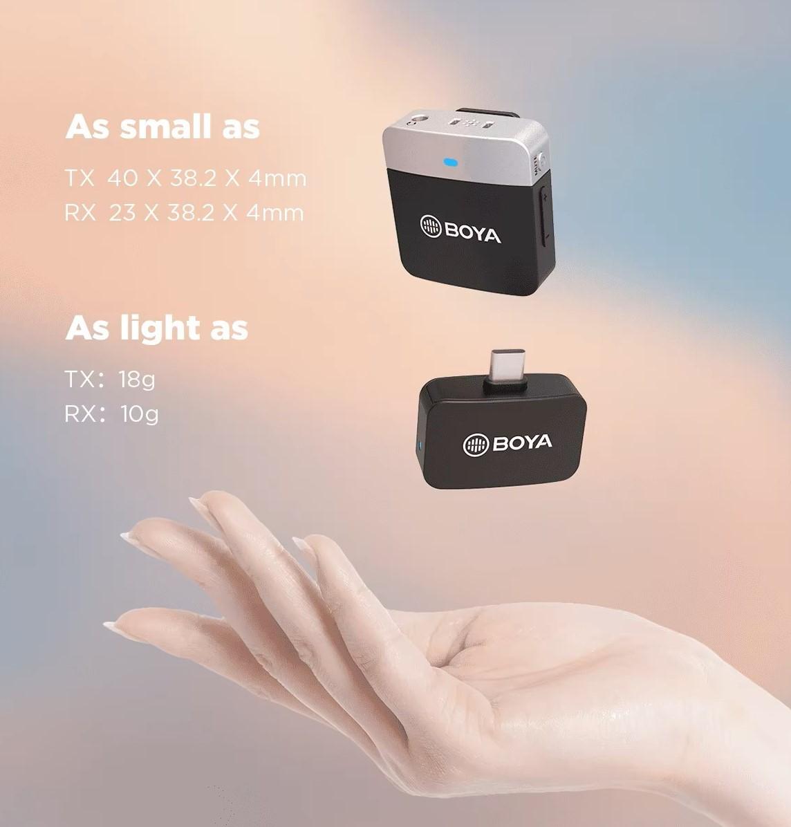 Микрофон петличный Boya BY-M1V3 для iPhone USB Type-C и Android профессиональный беспроводной (50011) - фото 6