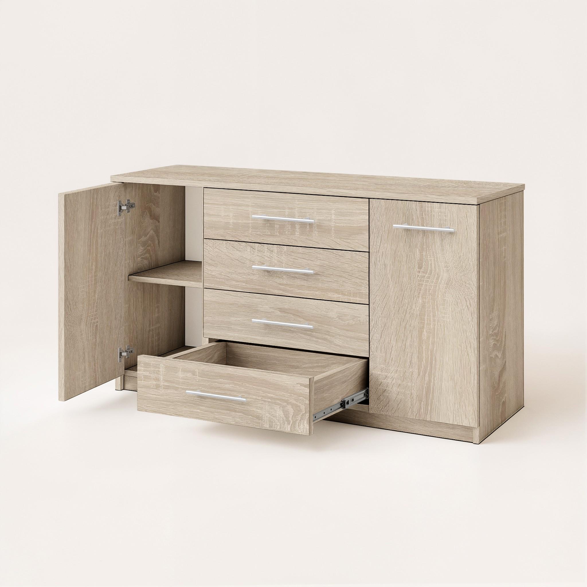 Комод Standart 4+2 1250х350х810 мм Дуб Сонома - фото 3
