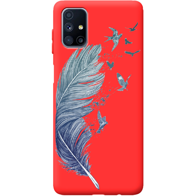 Чехол Boxface Samsung M515 Galaxy M51 Feather Красный силикон (40937-cc38-41570)