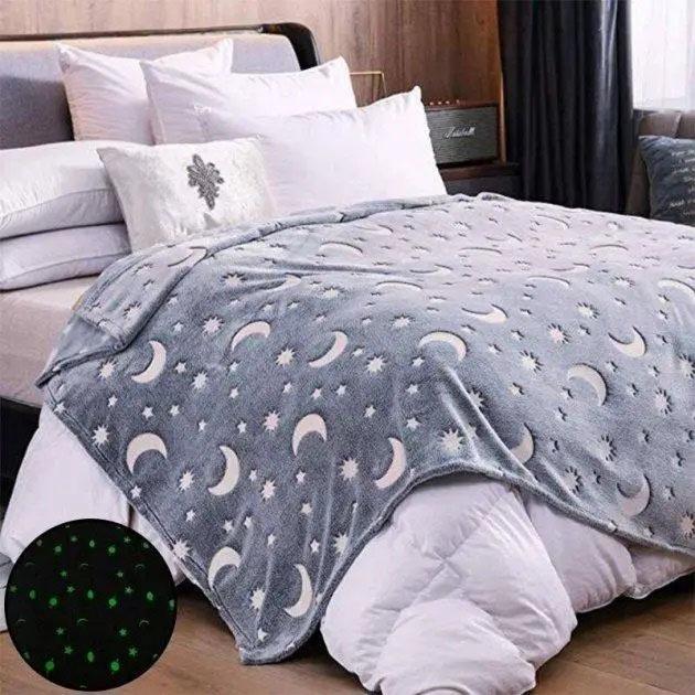Плед светящийся в темноте Blanket kids Magic Star 150х100 см Серый - фото 21 Плед светящийся в темноте Blanket kids Magic Star 150х100 см Серый - фото 21