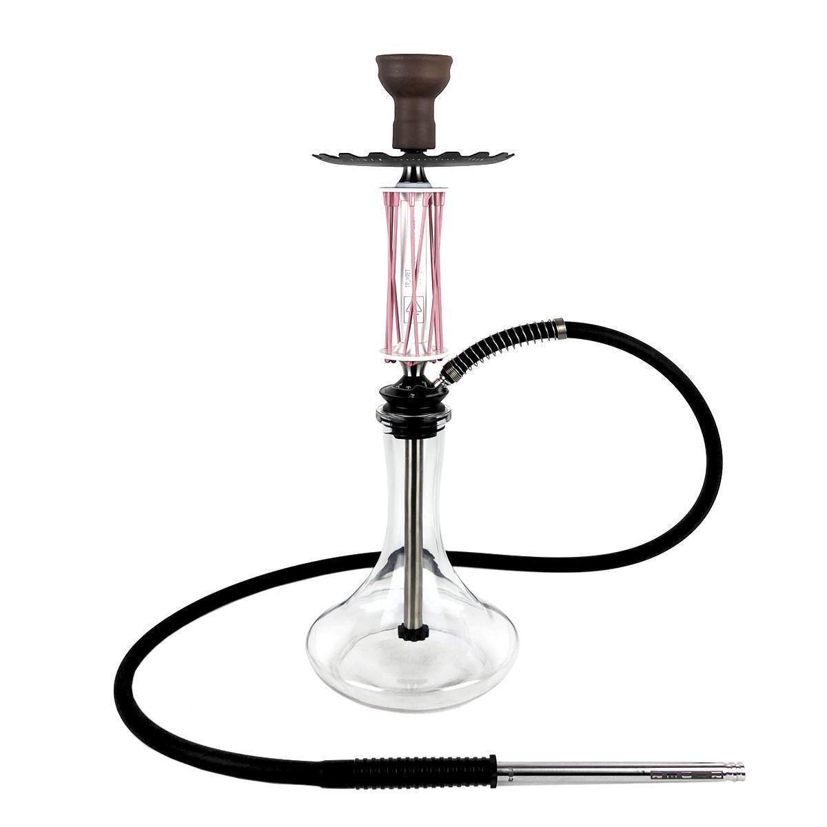 Кальян Hookah Trumpet Rider W 40 Pink White колба Craft Clear