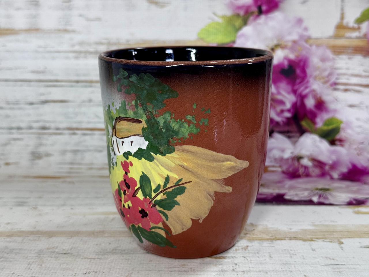 Стакан из красной глины Лето с летним дизайном 300 мл (2420089089) - фото 2 Стакан из красной глины Лето с летним дизайном 300 мл (2420089089) - фото 2