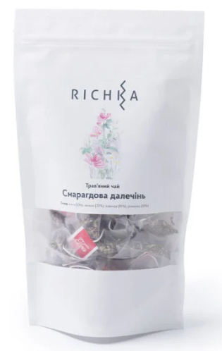 Трав'яний чай Richka Смарагдова далечінь пірамідки 50 шт. (34199075)