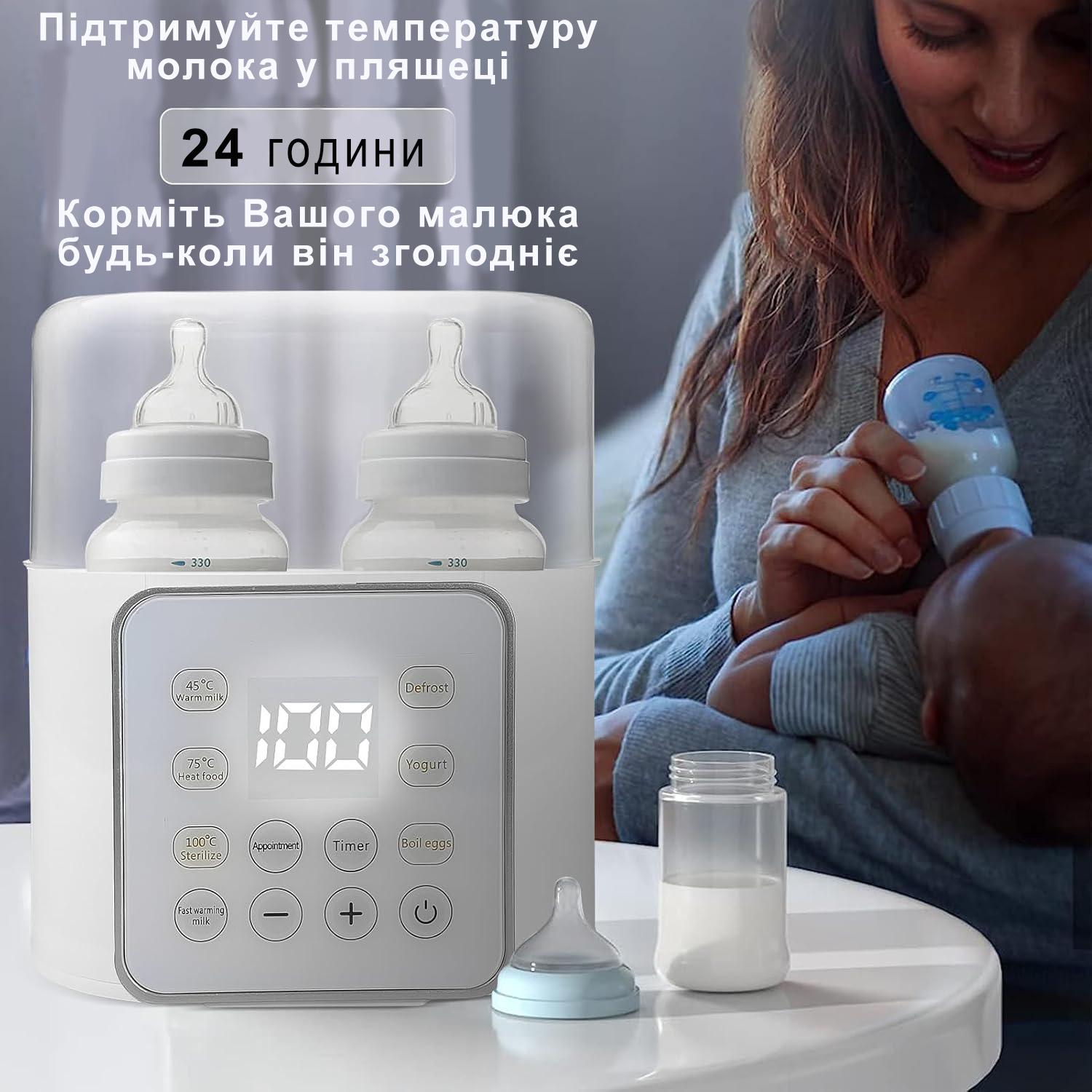 Подогреватель и стерилизатор для детских бутылочек на две бутылочки с таймером и отложенным запуском Warmer 2С (29864554) - фото 11 Подогреватель и стерилизатор для детских бутылочек на две бутылочки с таймером и отложенным запуском Warmer 2С (29864554) - фото 11