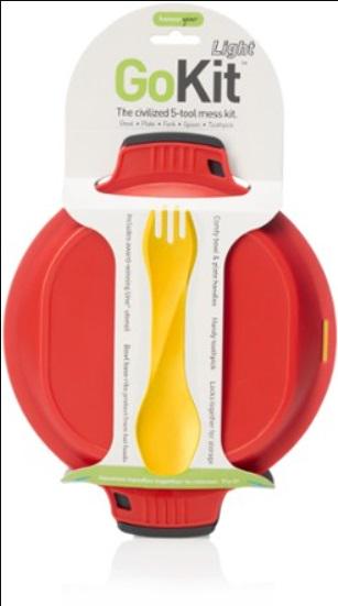 Набір посуду Humangear GoKit Light (5-tool) Mess Kit Charcoal/Red (1054-022.0123)