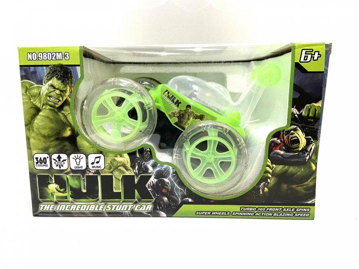 Машинка-перевертыш на радиоуправлении Bambi 9802 M-3 со световыми и звуковыми эффектами Зеленый (41720299)