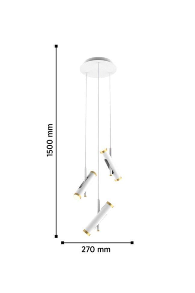 Люстра WunderLicht Ki5428 27x150 см Бело-золотистый (KI5428-33W) - фото 2 Люстра WunderLicht Ki5428 27x150 см Бело-золотистый (KI5428-33W) - фото 2