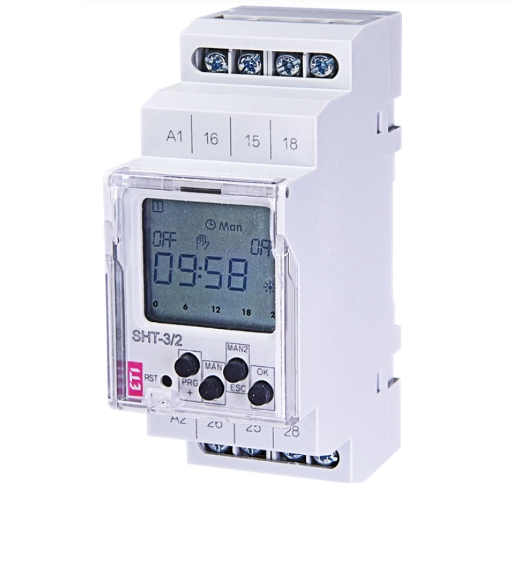 Реле часу цифрове ETI SHT-3/2 230V 16A (2470057)