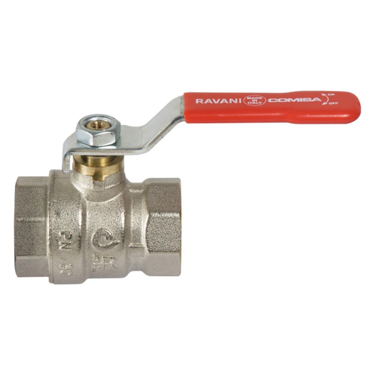 Запорная арматура COMISA ручка прямая PN20 1 1/2" ВВ Красный (TK-VS0140015FRN)