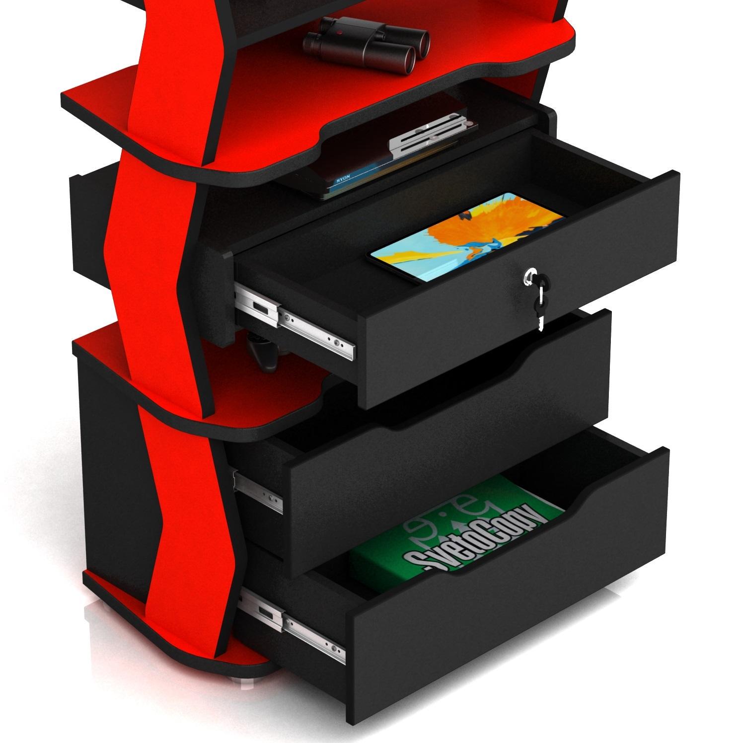 Стелаж геймерський XGamer GAMER CITY 5 ГМСXGGC5 Чорний - фото 4 Стелаж геймерський XGamer GAMER CITY 5 ГМСXGGC5 Чорний - фото 4