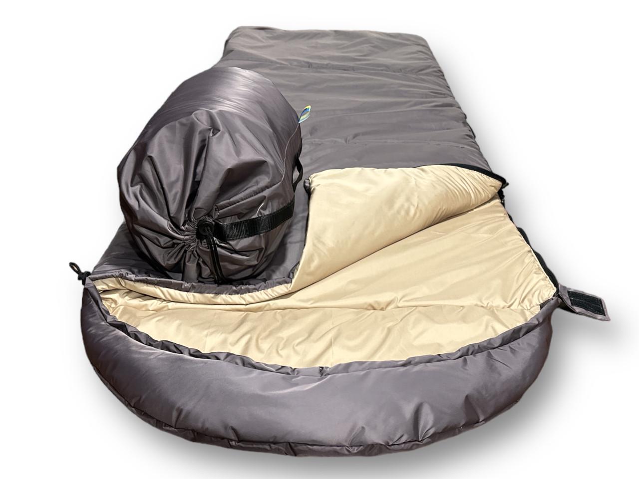 Спальний мішок туристичний до 0°C Чорний (29452210)