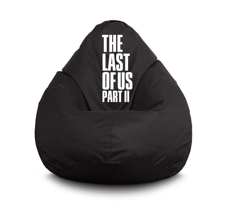 Кресло мешок iPuff The Last of Us Logo black Оксфорд XL 80x110 см Черный