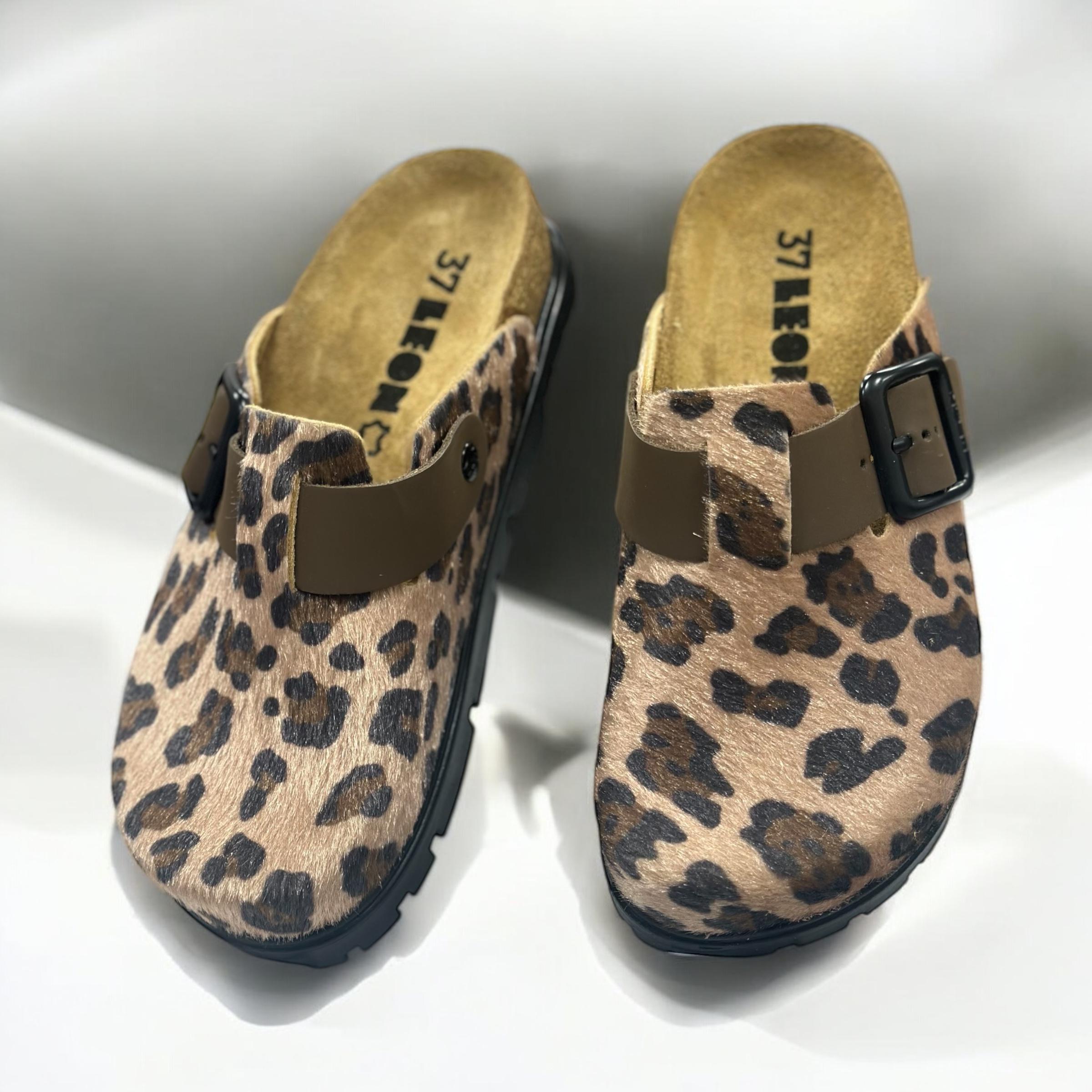 Сабо Leon жіночі замшеві р. 38 Леопардовий (26395987) - фото 5